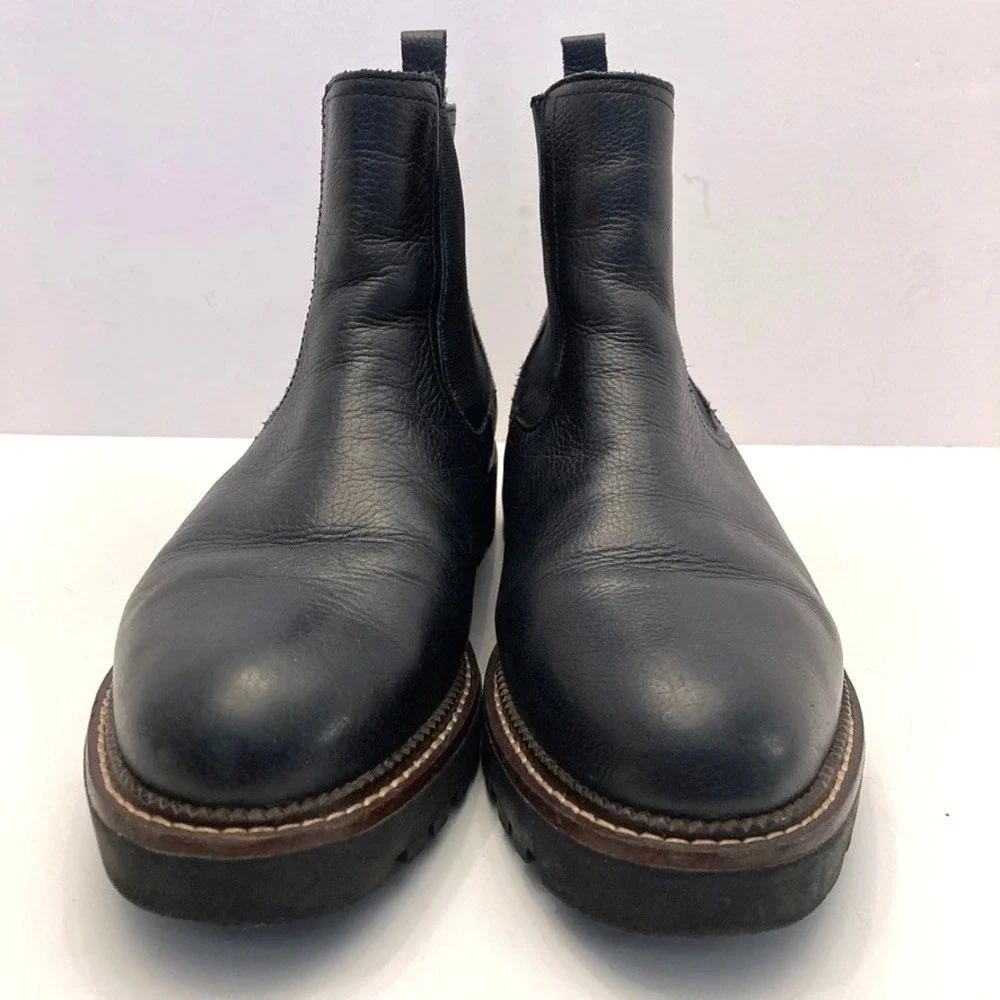 Caslon Miller Water Resistant Lug‎ Chelsea Boot Black Leather Men's 13 M Shoes